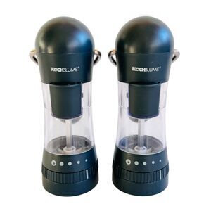 Kochblume Ratchet Pepper Mill Salt Spice Adjustable Ceramic Grinder Black
